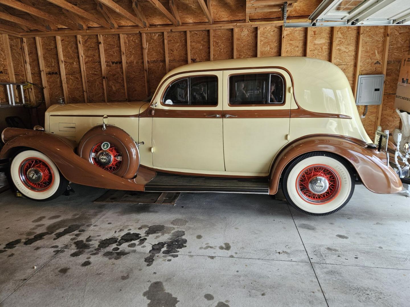 Our 1934 Pierce-Arrow that has been in the family since 1977.